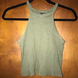 Olive Green Halter Top